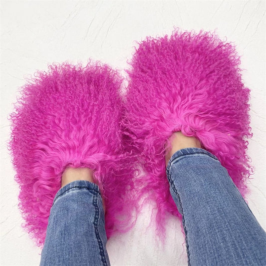 Yeti Mongolian Fur Slippers